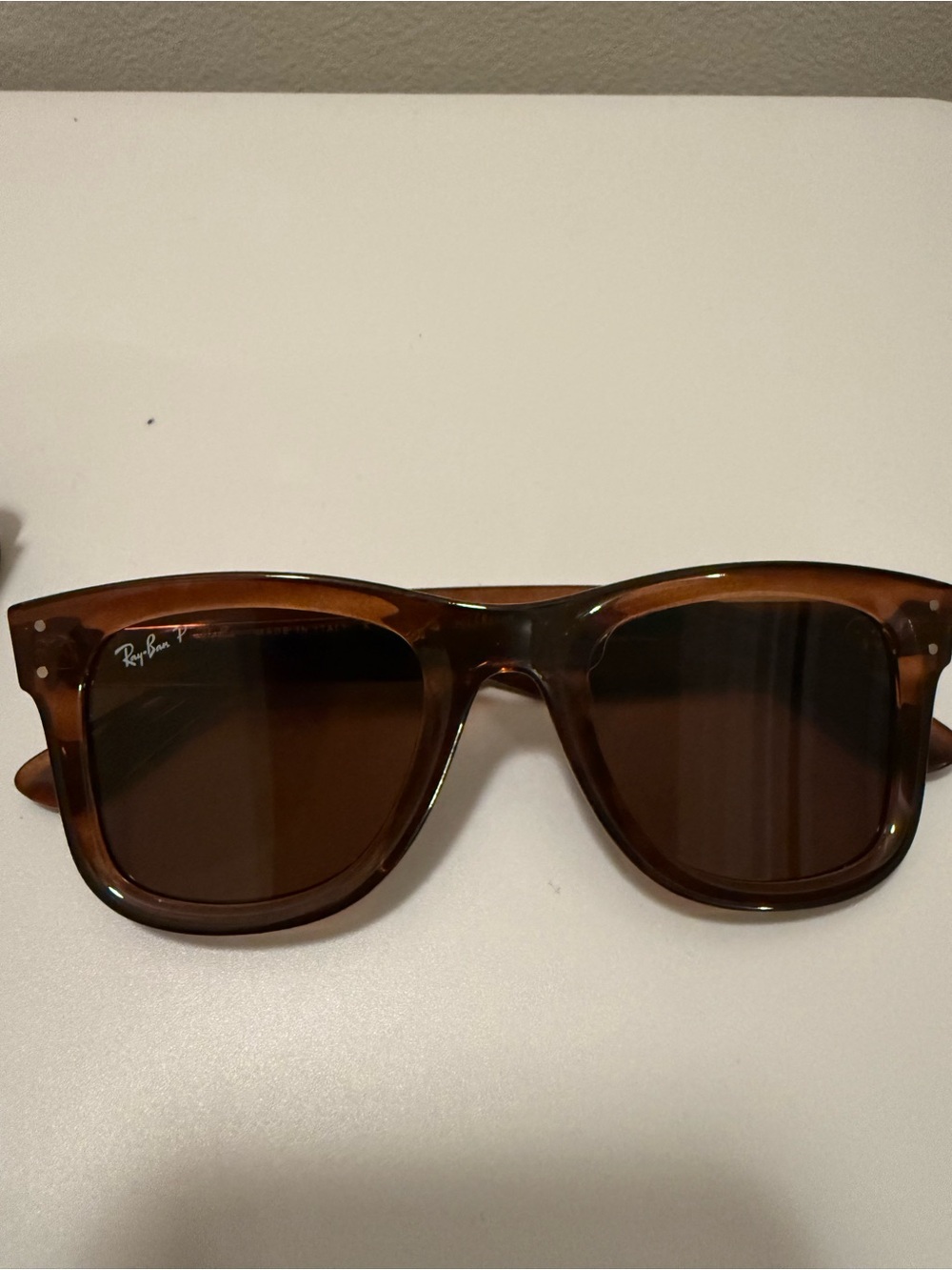 Ray-Ban Men’s Brown Tortoiseshell Wayfarer Sunglasses